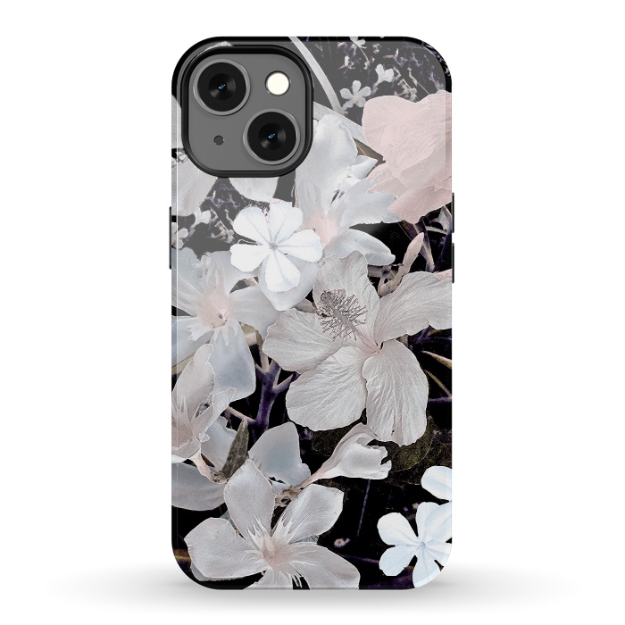 iPhone 13 StrongFit Dark flowers II by Susanna Nousiainen
