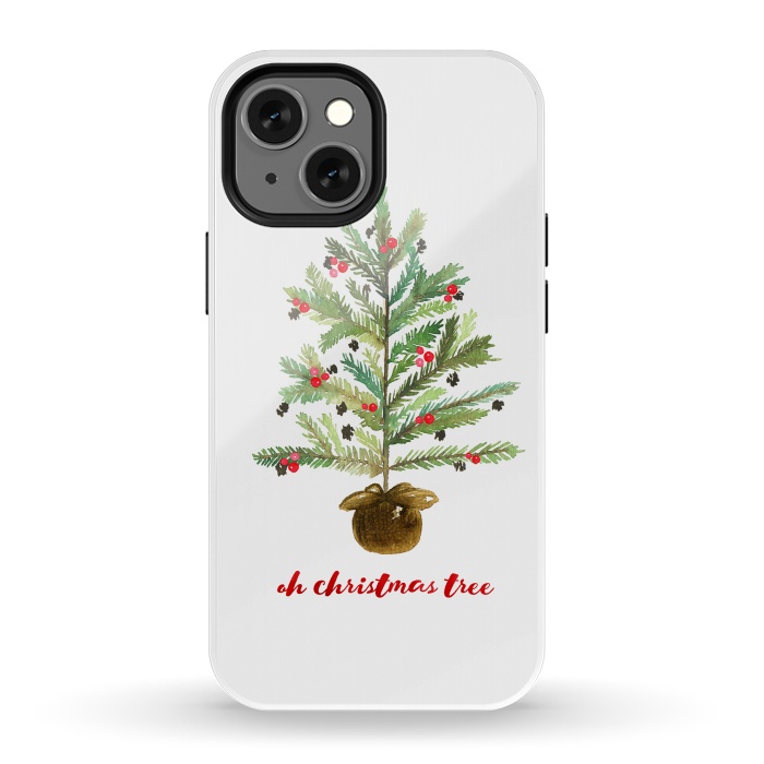 iPhone 13 mini StrongFit Oh Christmas Tree by Noonday Design