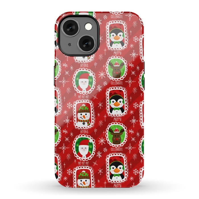 iPhone 13 StrongFit Santa and Friends by Noonday Design