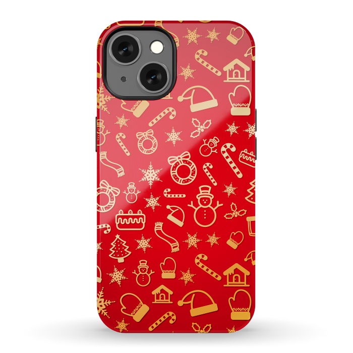 iPhone 13 StrongFit Christmas Pattern by Art Design Works
