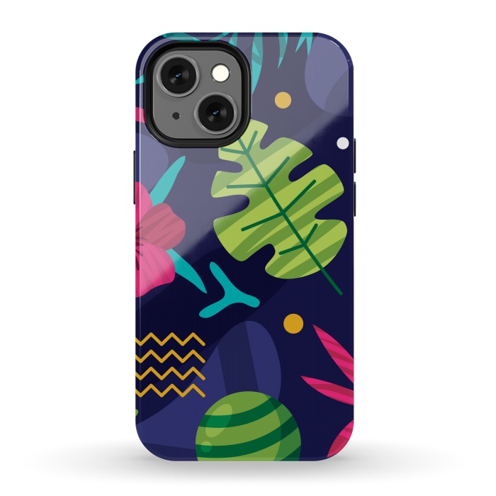 iPhone 13 mini StrongFit TROPICAL SUMMER PATTERN by MALLIKA