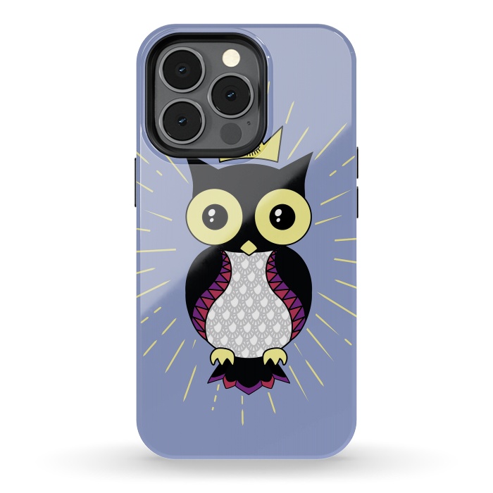 iPhone 13 pro StrongFit All seeing owl by Laura Nagel