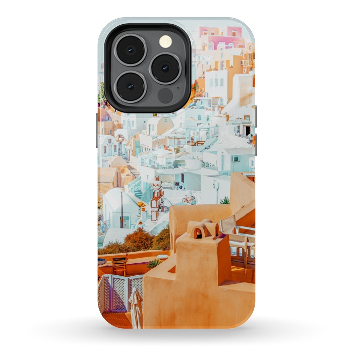 iPhone 13 pro StrongFit Santorini Vacay by Uma Prabhakar Gokhale