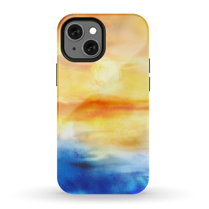 iPhone 13 mini StrongFit Abstract Sunset Artwork I by Art Design Works