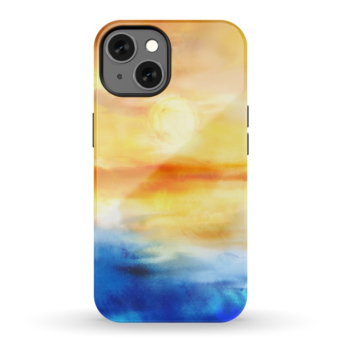 iPhone 13 StrongFit Abstract Sunset Artwork I by Art Design Works