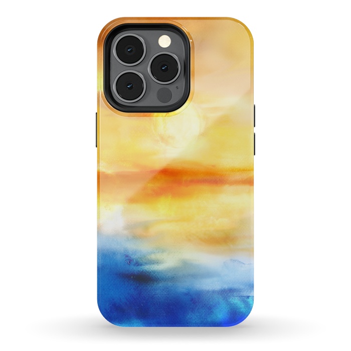 iPhone 13 pro StrongFit Abstract Sunset Artwork I by Art Design Works