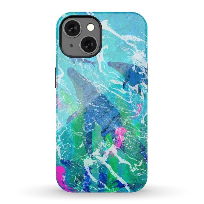 iPhone 13 StrongFit Ocean whales by Steve Wade (Swade)