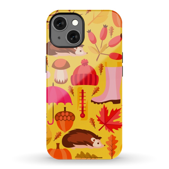 iPhone 13 StrongFit Autumn Animals And Fruits by ArtsCase