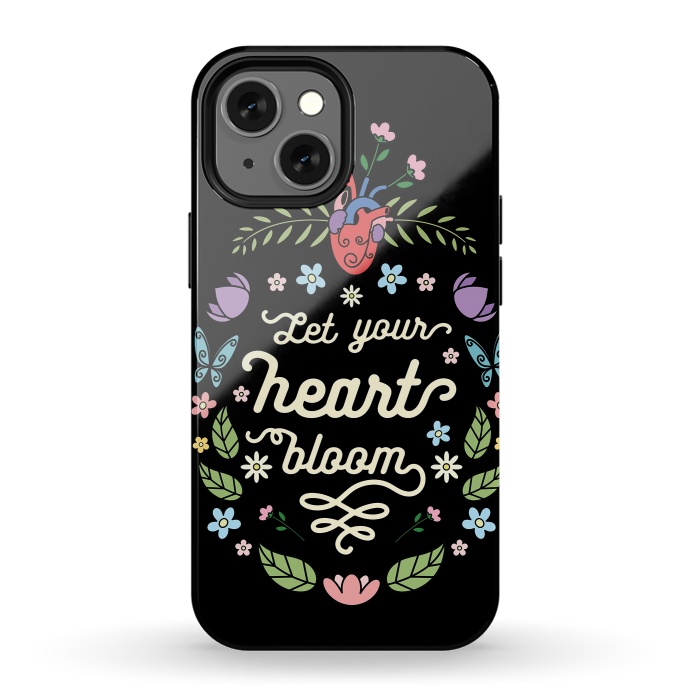 iPhone 13 mini StrongFit Let your heart bloom by Laura Nagel