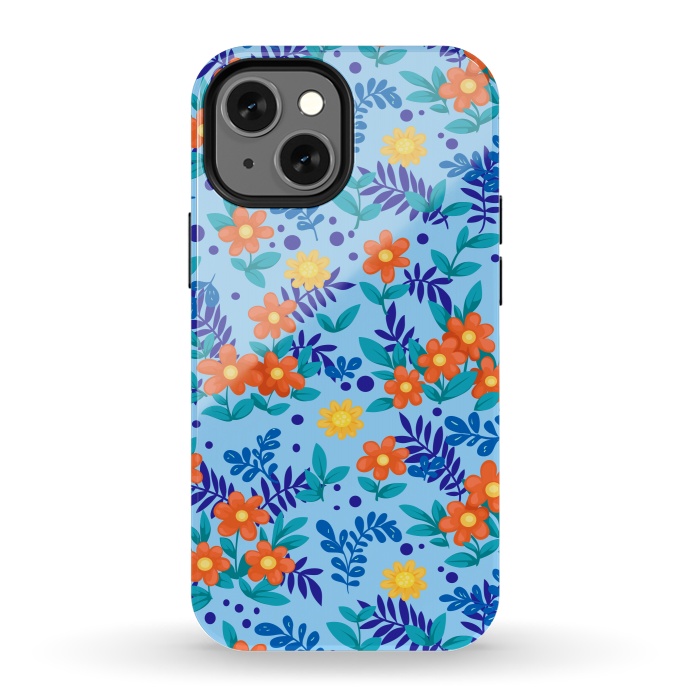 iPhone 13 mini StrongFit Orange Jasmine by ArtsCase