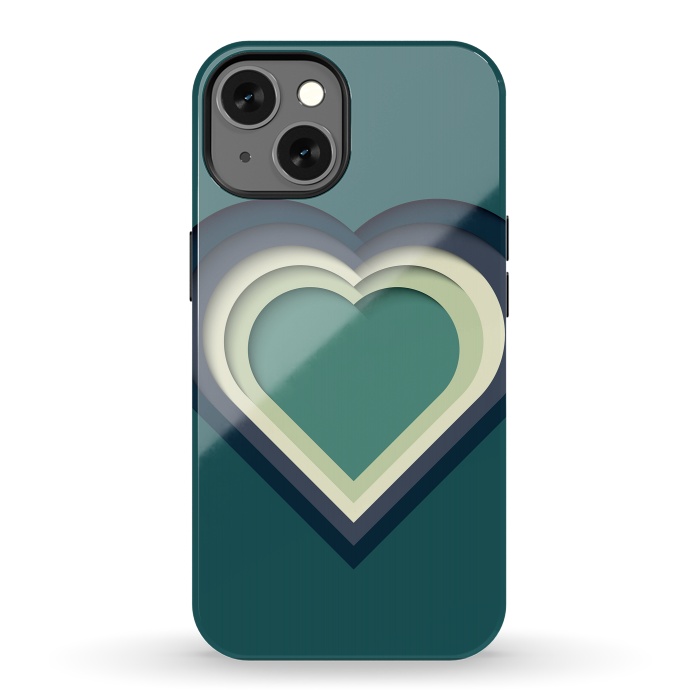 iPhone 13 StrongFit Paper Cutout Heart 011 by Jelena Obradovic
