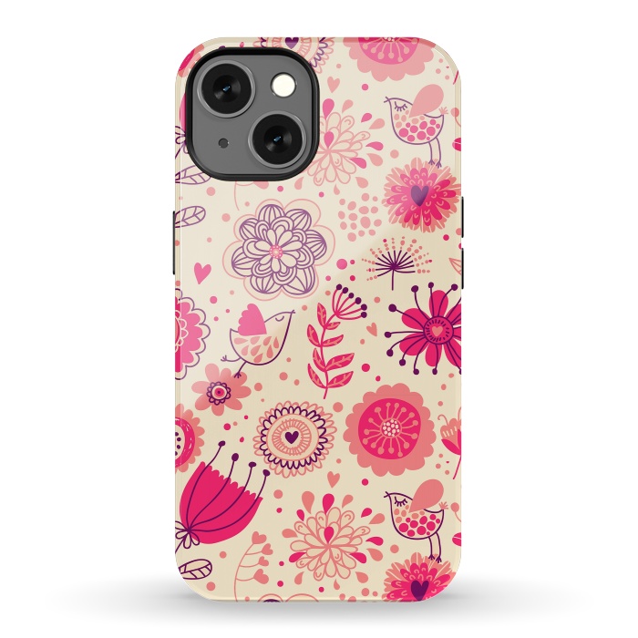 iPhone 13 StrongFit Romantic Flowers In Spring by ArtsCase