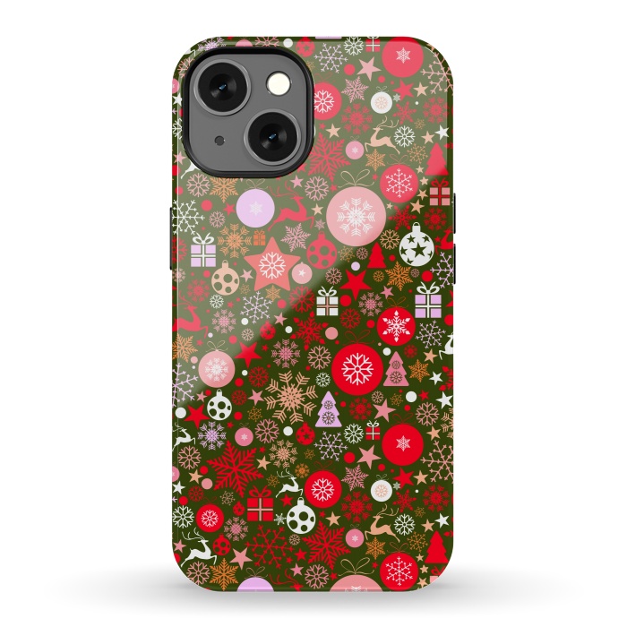 iPhone 13 StrongFit Christmas Decorative Backdrops by ArtsCase