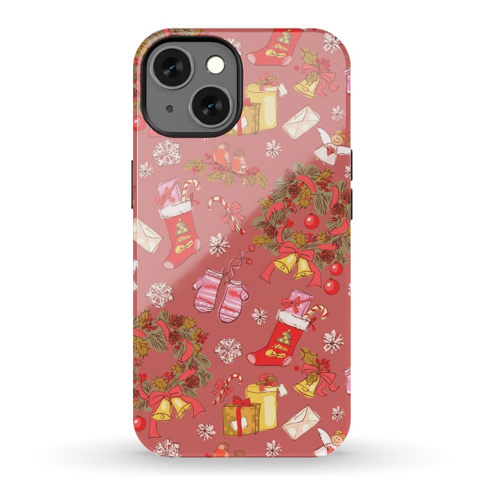 iPhone 13 StrongFit Christmas Vintage Style by ArtsCase