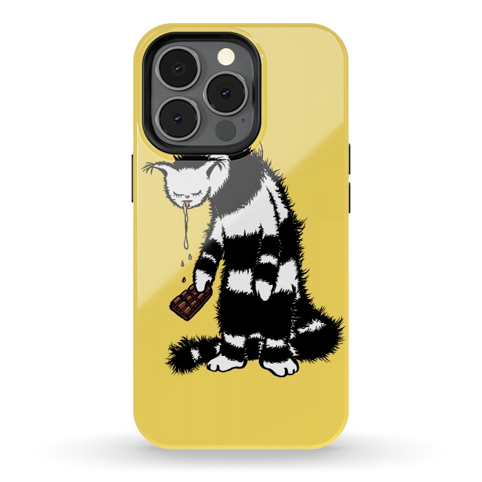 iPhone 13 pro StrongFit Weird Cat Creature Funny Chocolate Lover  by Boriana Giormova