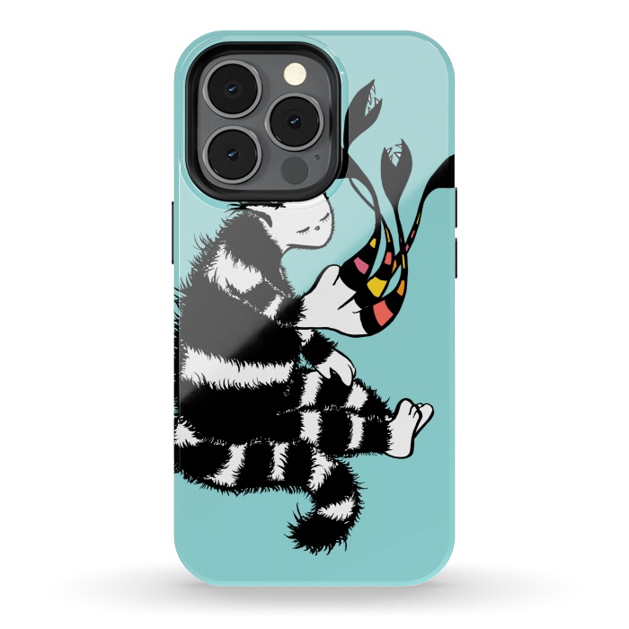 iPhone 13 pro StrongFit Weird Cat Character With Strange Deformed Paw by Boriana Giormova