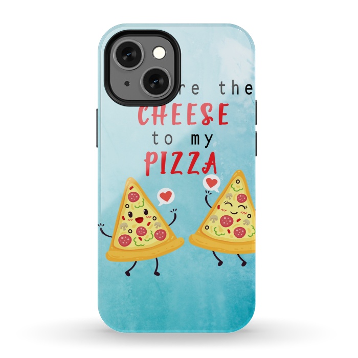 iPhone 13 mini StrongFit CHEESE TO MY PIZZA by MALLIKA