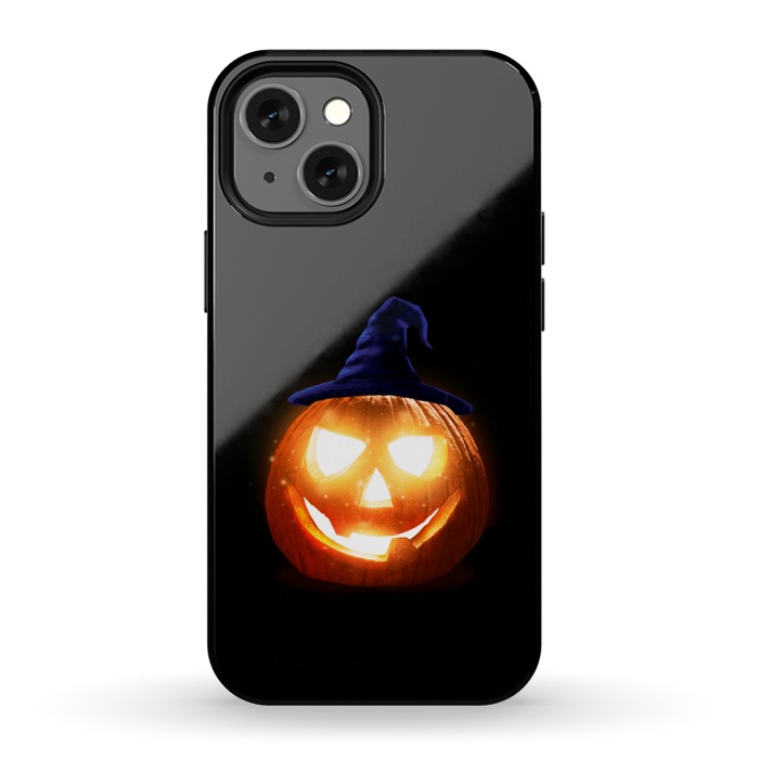 iPhone 13 mini StrongFit halloween pumpkin by haroulita