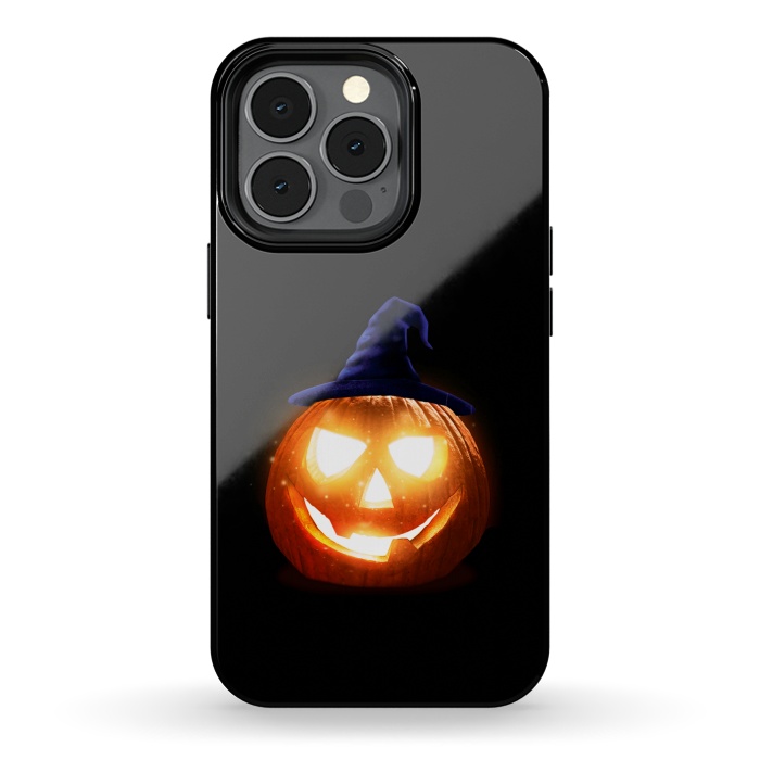 iPhone 13 pro StrongFit halloween pumpkin by haroulita