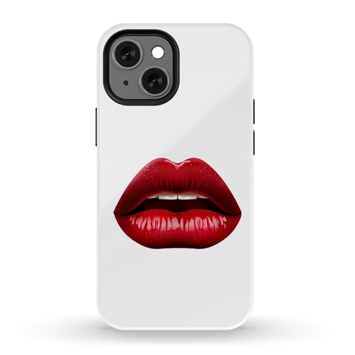 iPhone 13 mini StrongFit red lips by haroulita