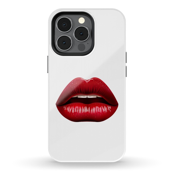 iPhone 13 pro StrongFit red lips by haroulita
