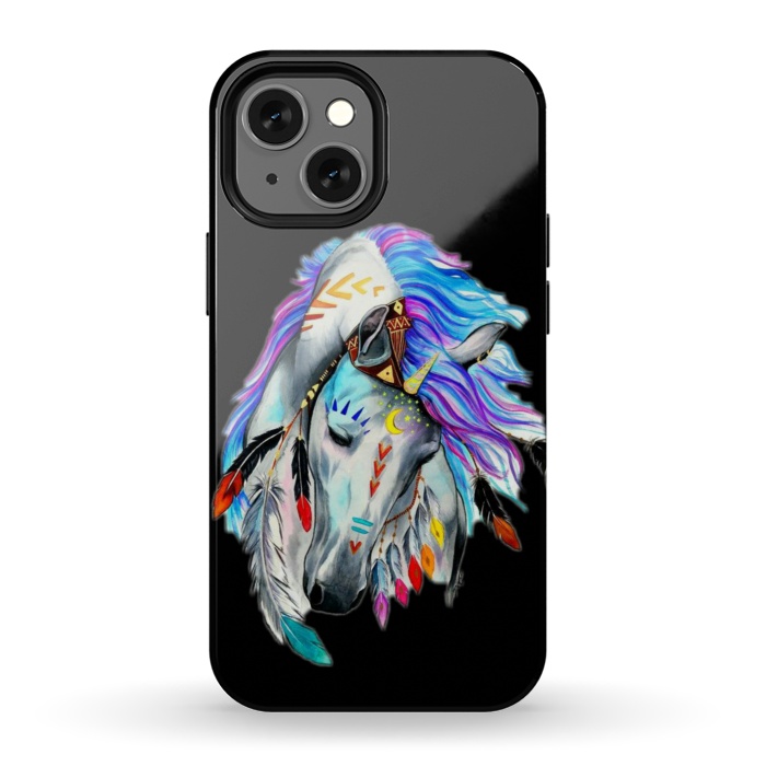 iPhone 13 mini StrongFit feather horse by haroulita