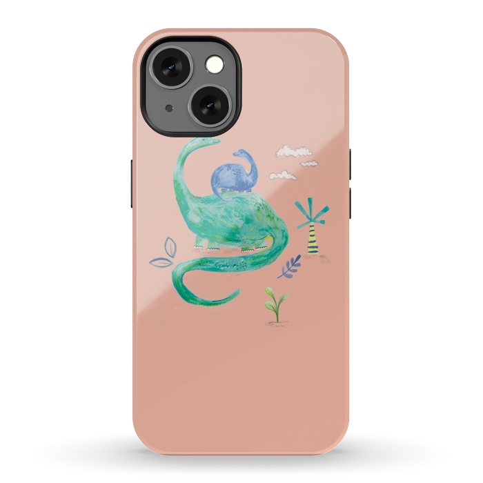 iPhone 13 StrongFit painted dinosaur  by lauradidthis