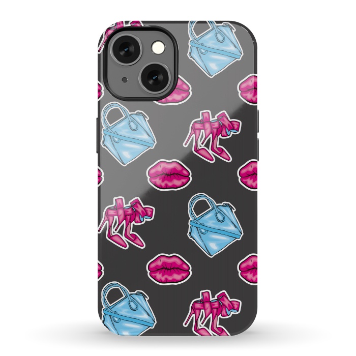 iPhone 13 StrongFit Beautiful background of the lips shoes and bags by ArtsCase