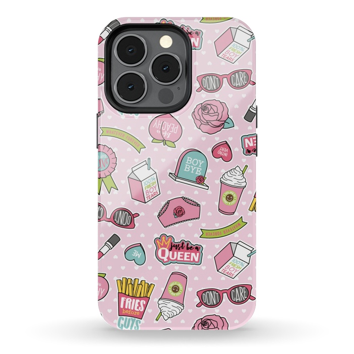 iPhone 13 pro StrongFit Girls Fashion Design With Cute Symbols by ArtsCase
