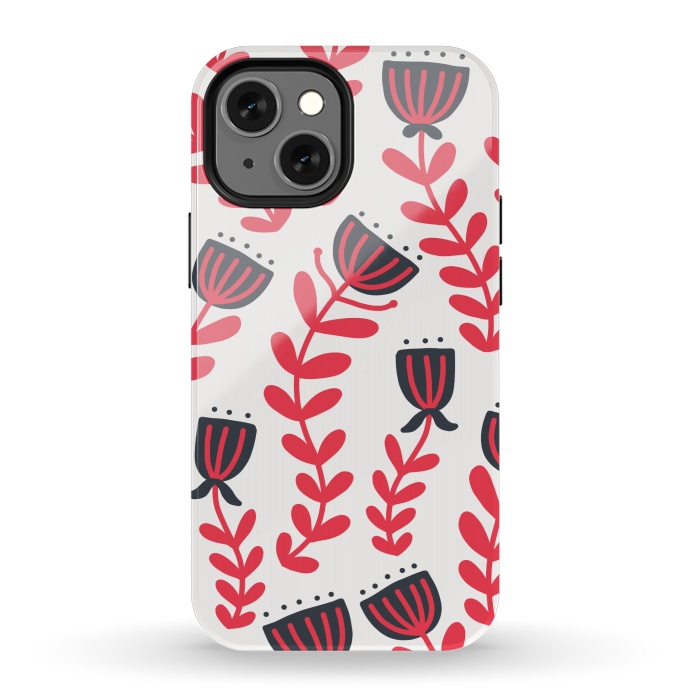 iPhone 13 mini StrongFit Red flowers by Winston