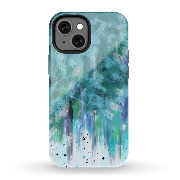 iPhone 13 mini StrongFit Water waves abstract art  by Josie