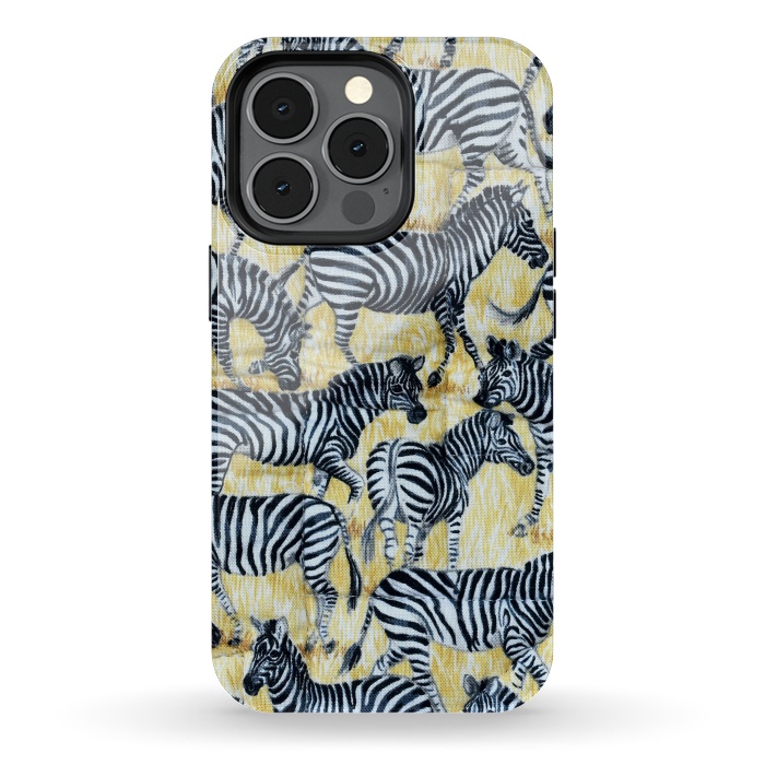 iPhone 13 pro StrongFit Zebras by Winston