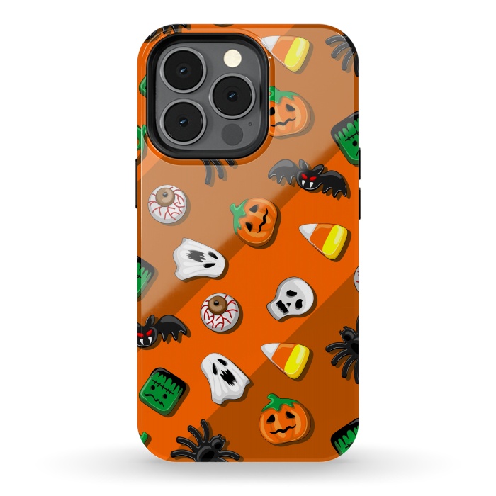 iPhone 13 pro StrongFit Halloween Spooky Candies Party by BluedarkArt
