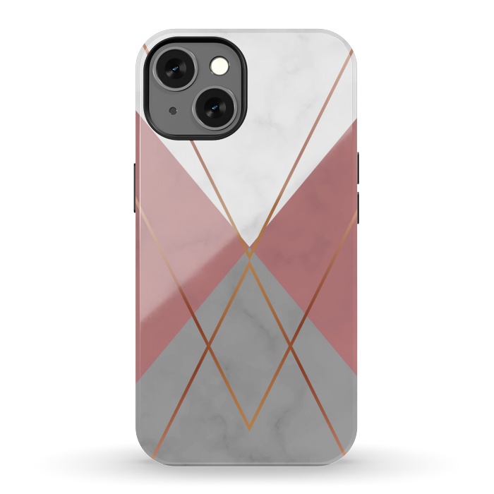 iPhone 13 StrongFit Marble Geometric design II by ArtsCase