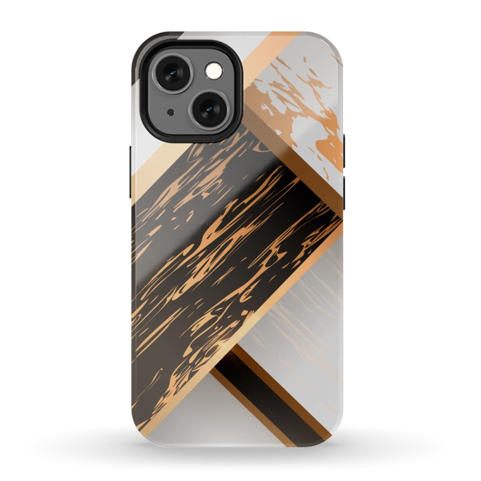 iPhone 13 mini StrongFit Marble Geometric Design IV by ArtsCase