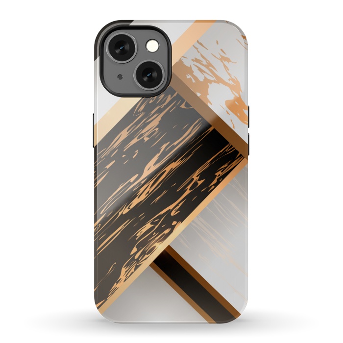 iPhone 13 StrongFit Marble Geometric Design IV by ArtsCase