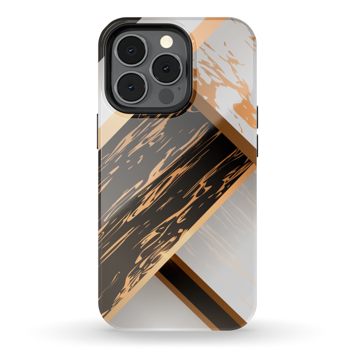 iPhone 13 pro StrongFit Marble Geometric Design IV by ArtsCase