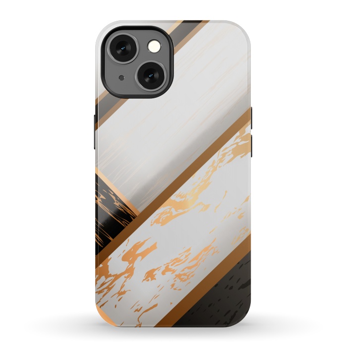 iPhone 13 StrongFit Marble Geometric Design VII by ArtsCase