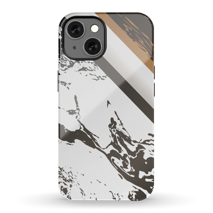 iPhone 13 StrongFit Marble with cubes and geometric figures by ArtsCase