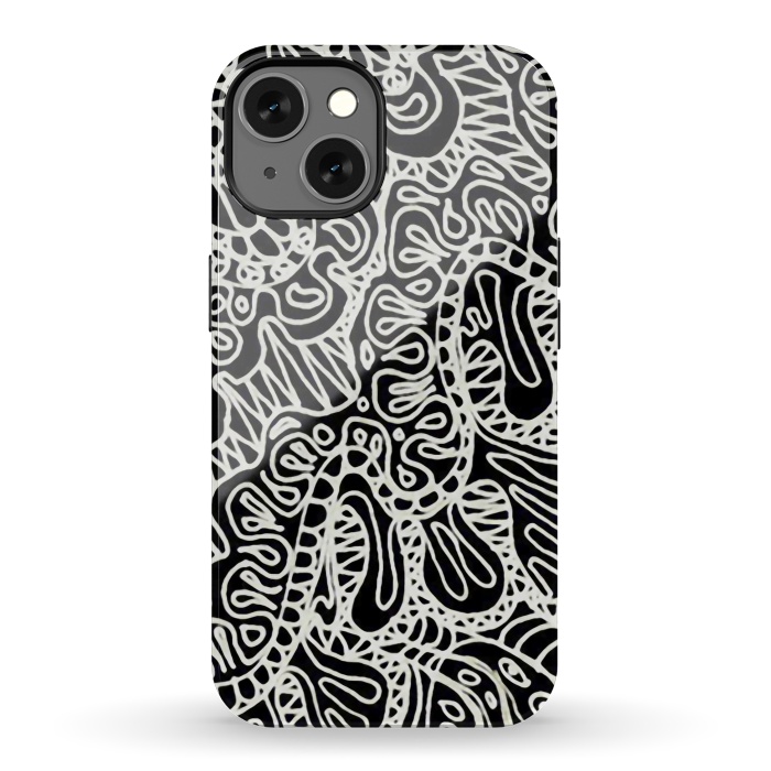 iPhone 13 StrongFit Doodle Ethnic Style G361 by Medusa GraphicArt
