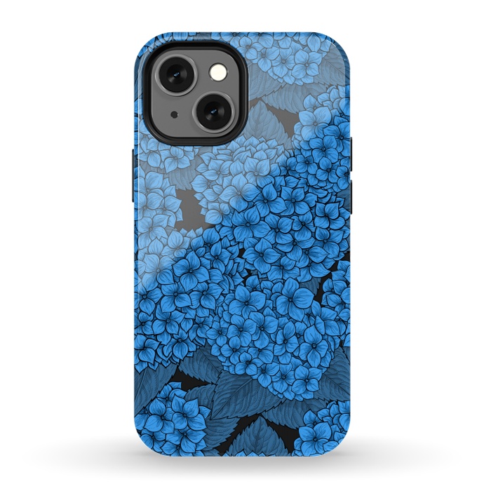 iPhone 13 mini StrongFit Blue hydrangea by Katerina Kirilova