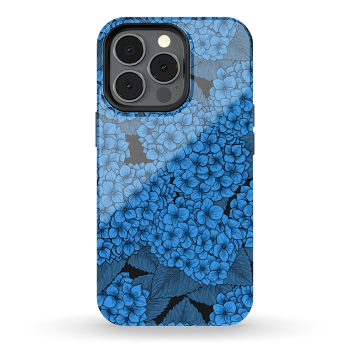 iPhone 13 pro StrongFit Blue hydrangea by Katerina Kirilova