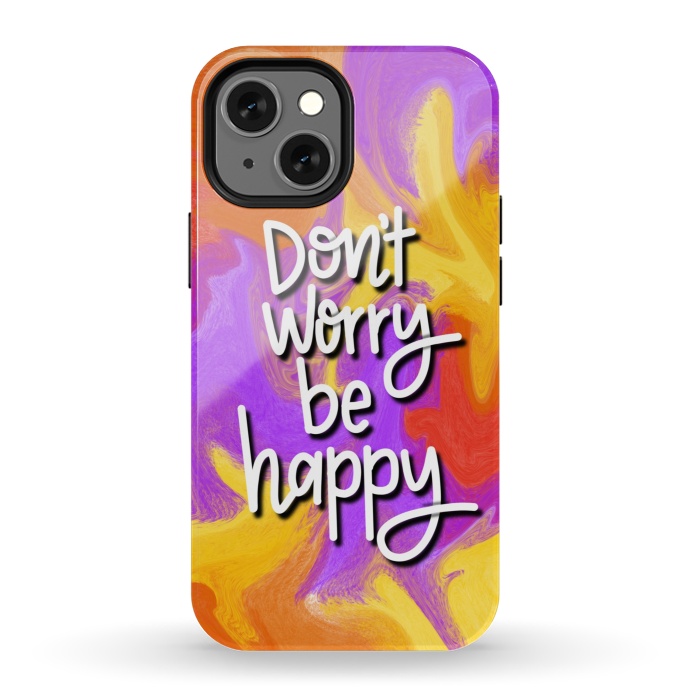 iPhone 13 mini StrongFit Don´t worry be happy by Silvia Mejia