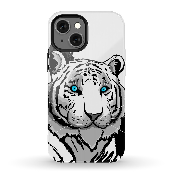 iPhone 13 mini StrongFit The white tiger by Steve Wade (Swade)