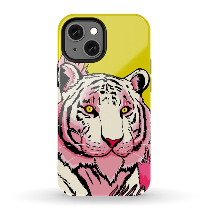 iPhone 13 mini StrongFit The pink tone tiger by Steve Wade (Swade)