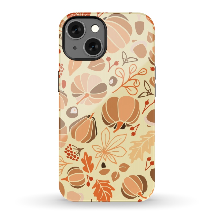 iPhone 13 StrongFit Fall Fruits in Orange and Yellow by Paula Ohreen
