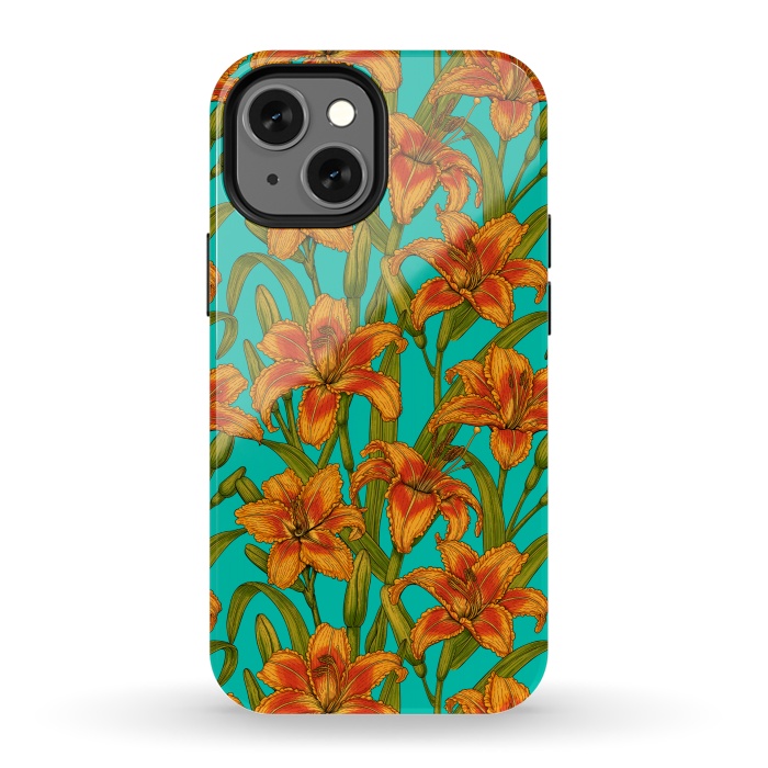 iPhone 13 mini StrongFit Tawny daylily flowers  by Katerina Kirilova