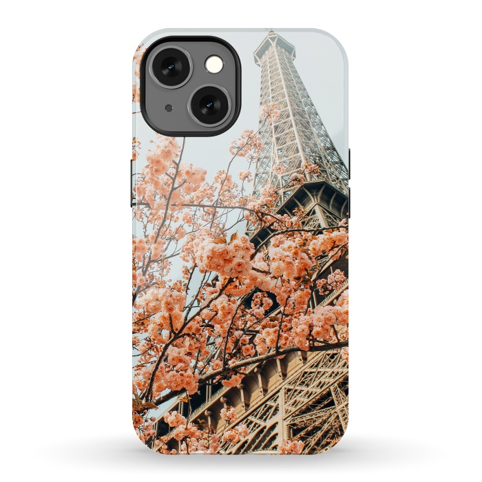 iPhone 13 StrongFit Paris in Spring | Travel Photography Eifel Tower | Wonder Building Architecture Love by Uma Prabhakar Gokhale