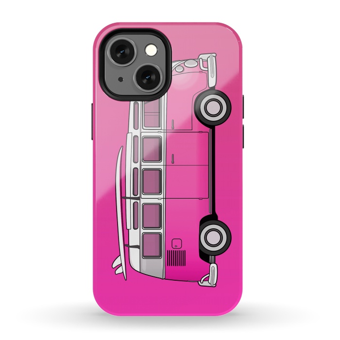 iPhone 13 mini StrongFit Van Life - Pink by Mitxel Gonzalez