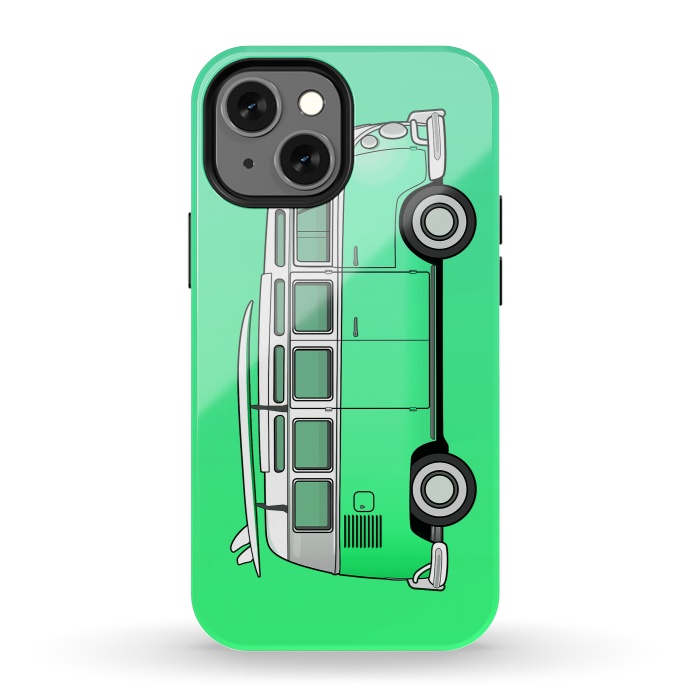 iPhone 13 mini StrongFit Van Life - Green by Mitxel Gonzalez